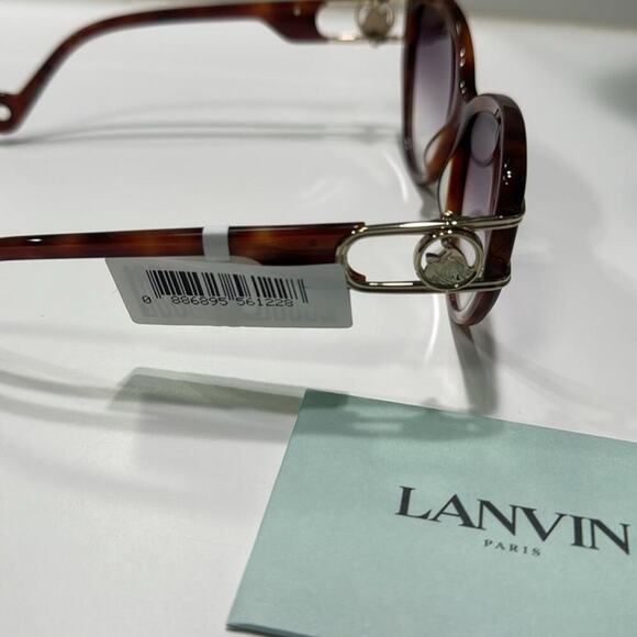 Lanvin Mother & Child 56mm Gradient Cat Eye Sunglasses Light Havana - Picture 6 of 15